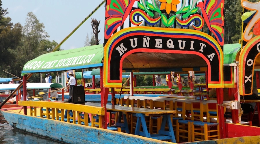 Trajinera at Xochimilco