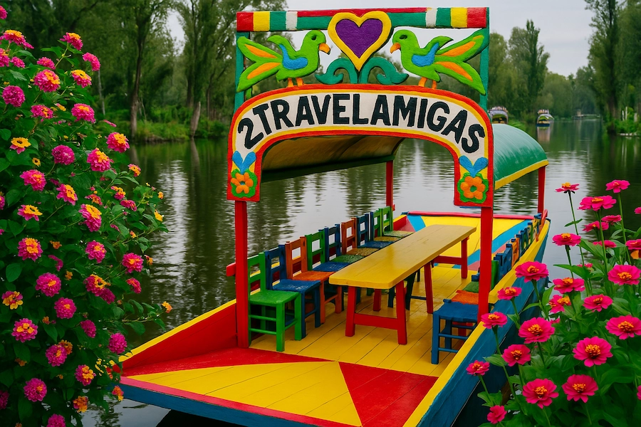 Trajinera in Xochimilco